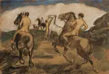 Ludwig von Hofmann, Reiter in Landschaft