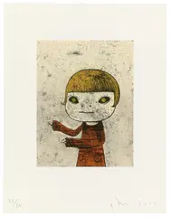 Yoshitomo Nara, Night Walker, 2002, Farbaquatinta und Vernis mou auf Velin