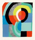 Tourbillion by Sonia Delaunay, 1976, Farblithographie auf Velin, sold Nov 2014