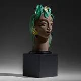 Edris Eckhardt, Earth, c. 1939, glazed earthenware, painted wood