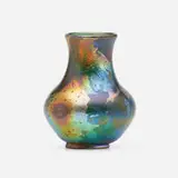 Cypriote vase by Tiffany Studios, c. 1902, hand-blown Favrile glass, sold Sep 2022