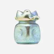 Norma vase by Loetz, c. 1899, hand-blown glass, sold Sep 2022
