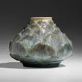 Large artichoke vase by Manufacture nationale de Sèvres, 1897, glazed stoneware, sold Sep 2022