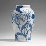 Hugh C. Robertson for Dedham Pottery, Vase with flowers