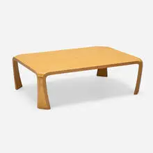 Saburo Inui, Coffee table, plastic laminate over bent plywood