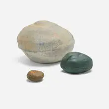 Piero Gilardi, Sassi, set of three, painted polyurethane foam