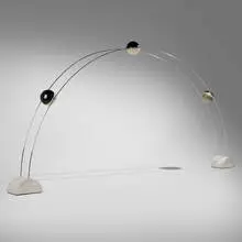 Ponte floor lamp by Studio A.R.D.I.T.I., 1971, marble, chrome-plated brass, acrylic, sold Jun 2025