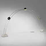 Studio A.R.D.I.T.I., Ponte floor lamp, 1971, marble, chrome-plated brass, acrylic