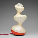 Myung Sun Kang, Table lamp from the From the Glitter series, 2015, mother-of-pearl, lacquer, plastic, frosted glass