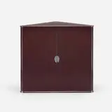 Luigi Caccia Dominioni, Corner cabinet, c. 1961, lacquered wood, aluminum