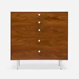 Thin Edge cabinet, model 5240 by George Nelson & Associates, 1955, rosewood, lacquered aluminum, sold Jun 2025