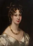 George Henry Harlow, Portrait of a lady, reputed to be Princess Charlotte