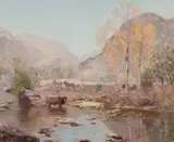 Autumn Gently Tints the Glen by Sir David Murray, R.A., R.S.A., P.R.I., R.S.W., offered Jun 2017