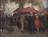 Robert Hope Rsa, The Market, Concarneau