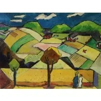 Joseph Cain, Landscape with people