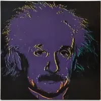 Steve Kaufman, Einstein Purple, Silkscreen