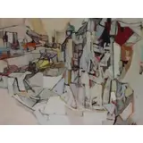 Anthony Toney, Brewester Construction, , Oil on canvas, signed and dated '69