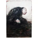 Anton Christian, Untitled, Mixed media painting on paper