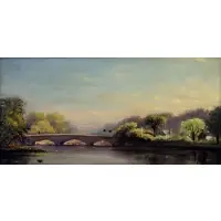 Peter Layne Arguimbau, Untitled, Oil on board, signed lower right