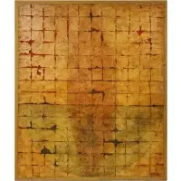 Cathy Phillips Aten, The Warrior, 1996, Mixed media on canvas