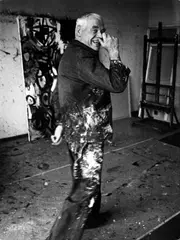 Stefan Moses, Ernst Wilhelm Nay, 1964, Vintage. Silbergelatineabzug. Agfa-Papier