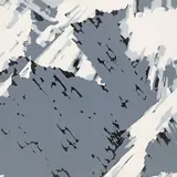 Gerhard Richter, Aus: „Schweizer Alpen II, 1969, Farbserigraphie auf Halbkarton