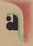 Hajo Rose, Fallendes Alphabet, Um 1930, Tusche und Gouache (Spritztechnik) auf Japanbütten