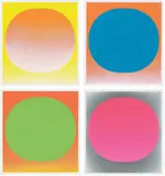 Rupprecht Geiger, Ohne Titel, aus „Colour in the round, 1969, 4 Farbserigrafien auf festem Papier