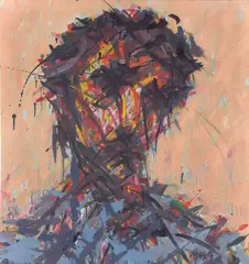 Max Uhlig, Bildnis F.CH.F.“ (Francisco Chagas Freitas), 1987, Öl auf Leinwand