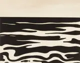 Roy Lichtenstein, Landscape 9, 1966, Serigrafie und Fotocollage auf Karton