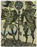 HAP Grieshaber, Totentanz von Basel, 1966, 40 Farbholzschnitte, jeweils auf Papier