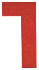7 („1 and 2 were great But 3´s for me...“) by James Lee Byars, Um 1982, Mit Goldstift geschriebener Text auf rotem Papier, mit Umschlag, sold Dec 2007