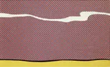 Roy Lichtenstein, Landscape I, 1967, Farbserigraphie auf Karton