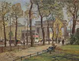 Otto Antoine, Brandenburger Tor, 1935, Öl auf Leinwand