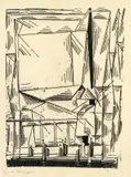 Lyonel Feininger, Gelmeroda, 1920, Holzschnitt auf dünnem Japanbütten