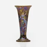 Fairyland Lustre Butterfly Women vase, pattern Z4968 by Daisy Makeig-Jones for Wedgwood, c. 1925, glazed and gilt porcelain, sold Sep 2022