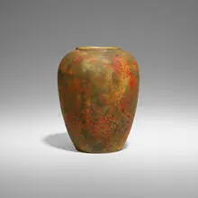 Markham Pottery, Reseau vase, c. 1910, glazed earthenware
