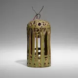Rare lantern by Frederick Hurten Rhead for Rhead Pottery, 1914-17, glazed reticulated earthenware, sold Sep 2022