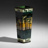 William P. Jervis for Briarcliff, Rare vase, 1913, glazed earthenware