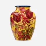 John Bennett, Vase with sumac, 1881, glazed earthenware