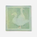 Newcomb College Pottery, Transitional tile with geese