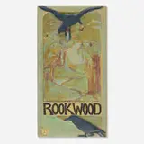 Advertising tile by Sallie Toohey for Rookwood Pottery, c. 1910, glazed earthenware, sold Sep 2022