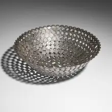 Johnny Swing, Nickel bowl #18, 2012, welded U.S. nickels