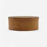 Shaker, Oval storage box, maple, pine, copper rivets and brads