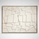 Day Schnabel, Untitled (Ceramic Panel), c. 1980, ceramic, aluminum, painted wood