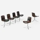 Poul Kjærholm, PK 9 chairs, set of six
