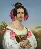 Fortunata Segatori by Johann Heinrich Richter, 1834, Öl auf Leinwand, sold Nov 2009