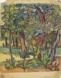 Hermann Hesse, Tessiner Landschaft (Bäume)
