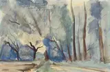 André Dunoyer de Segonzac, La Route forestière. 1920er Jahre