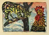 Otto Dix, Katze und Hahn